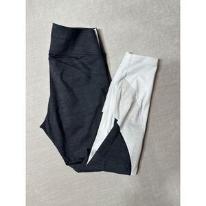 Outdoor Voices Colorblock Leggings‎ Yoga Women's Size Medium Blue White RN147908